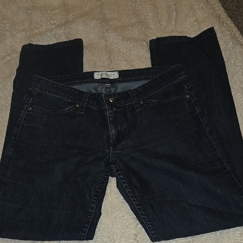 Habitual Women's Straight Leg Jeans - Dark Blue